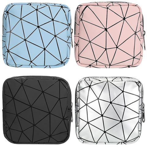 4 Pieces Sanitary Napkin Storage Bags Menstrual Cup Pouches Nursing Pad Holder Tampon Bags Portable Period Kit Bag Feminine Prod