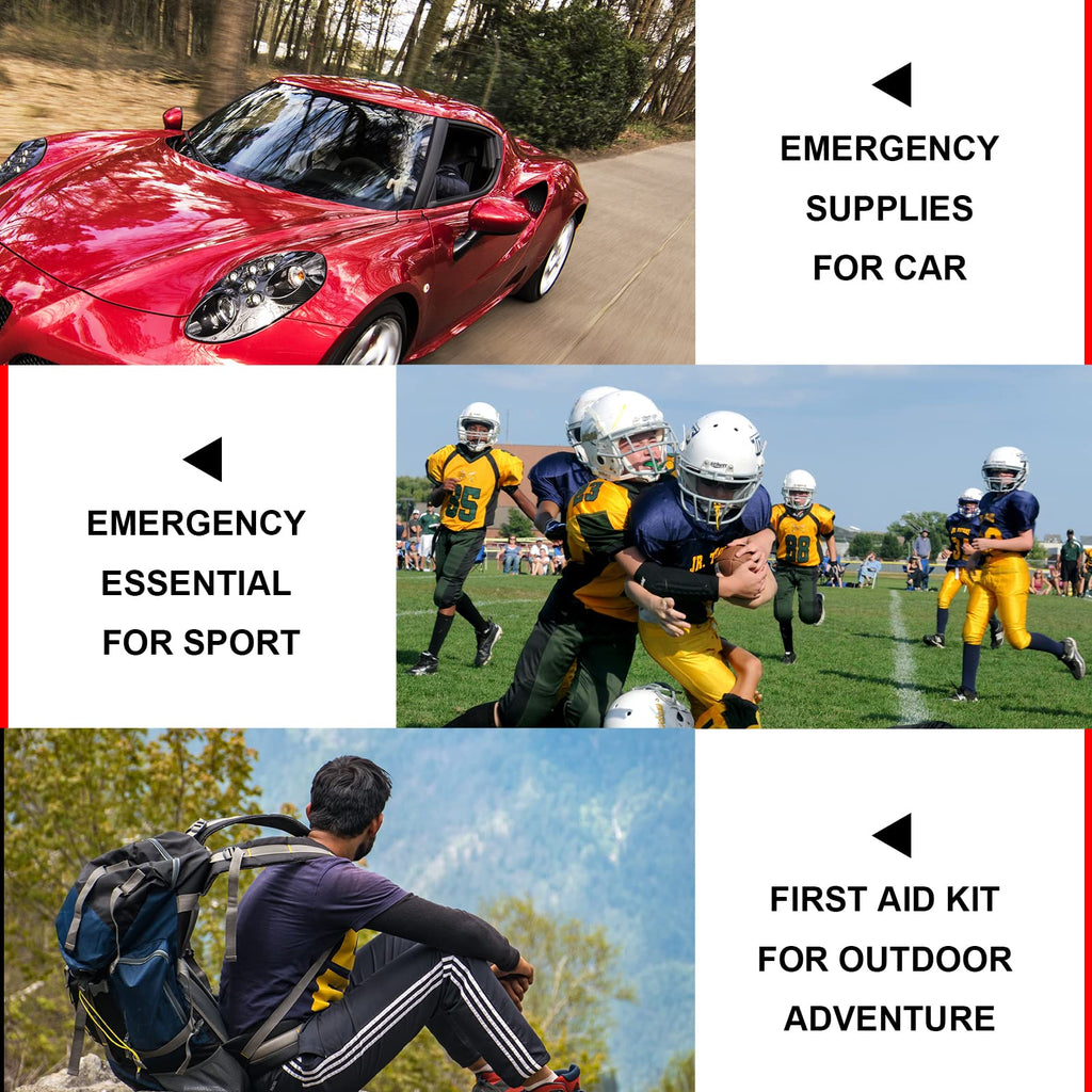 276 PCS Emergency First Aid Kit for Home, Camping Essentials Emergencies Survival Gear for Outdoor Adventure First Aid Kits Refi