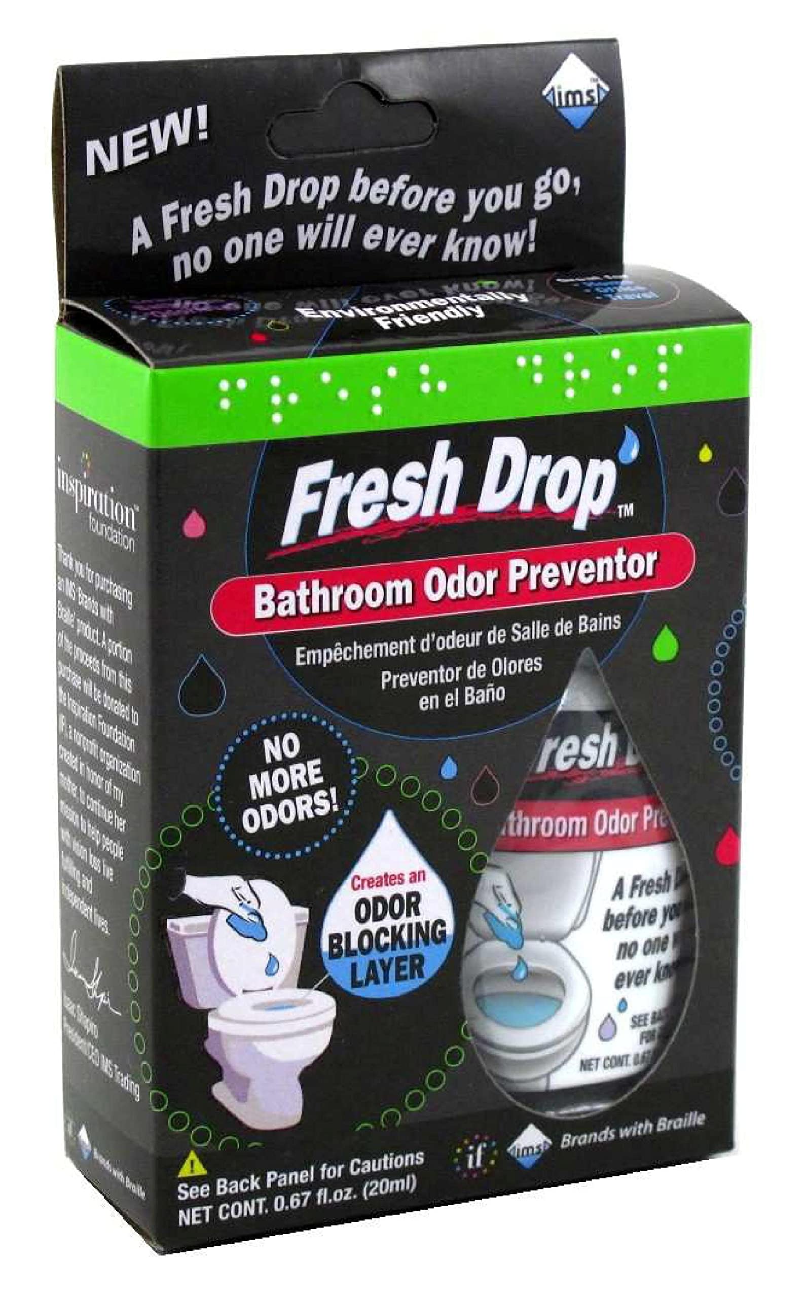 Fresh Drop Bathroom Odor Preventor 1 ea