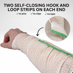 Vakly Elastic Bandage Wrap with Self-Closure [Pack of 10] 6 Inch Comfort Athletic Compression Roll, 5 Yards Stretched for Custom