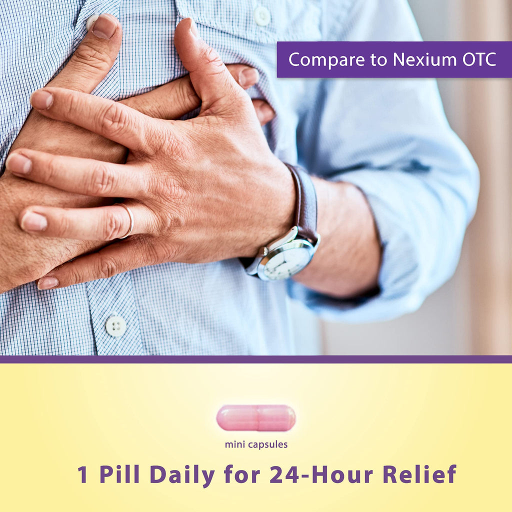 Curist Esomeprazole 20mg Capsules Delayed-Release - Acid Reflux Medicine for Heartburn Relief - 42 Count Capsules - Acid Reflux