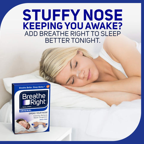 Breathe Right Nasal Strips Original Tan Small/Medium 30 ea (Pack of 2)