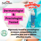 HOT FLOWERS Herbal Fresh Unisex Anal Intimate Wash for Personal Care, pH Balanced for Essentials Body Health, Daily Use, Dry Ski