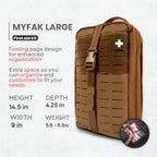 My Medic MYFAK Large Medical Kit (Standard) - Emergency First Aid Survival Essentials & Supplies | Travel Bag Ready EMT Items Fo