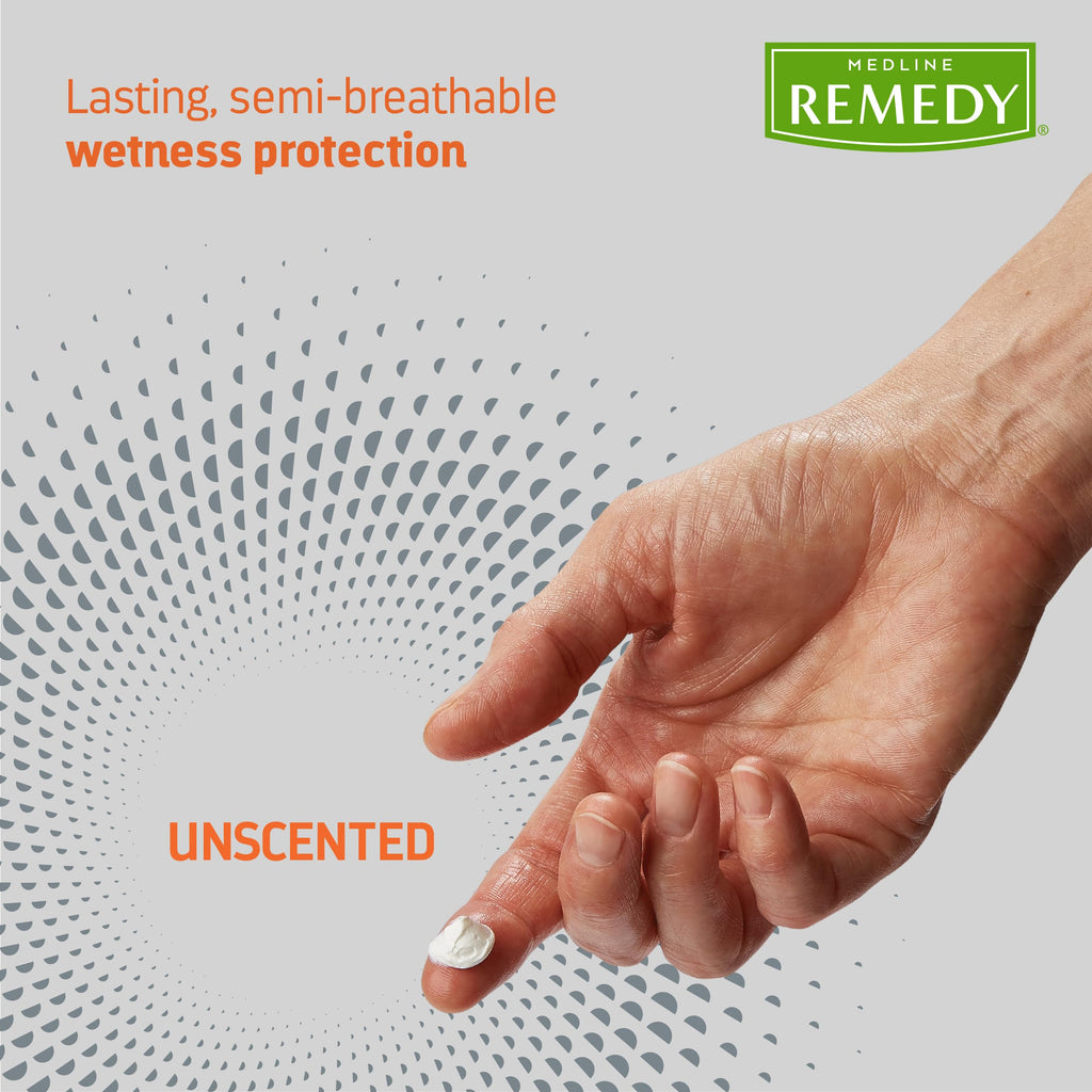 Medline Remedy Specialized Zinc Oxide Paste with Menthol (4 oz Tube), Unscented, Calamine, Incontinence Care, Diaper Rash, Wetne