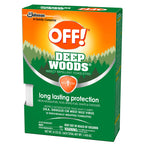 OFF! Deep Woods Insect Repellent Towelettes, Long Lasting Protection from Mosquitoes, Unscented, 12 Count (Pack of 3)
