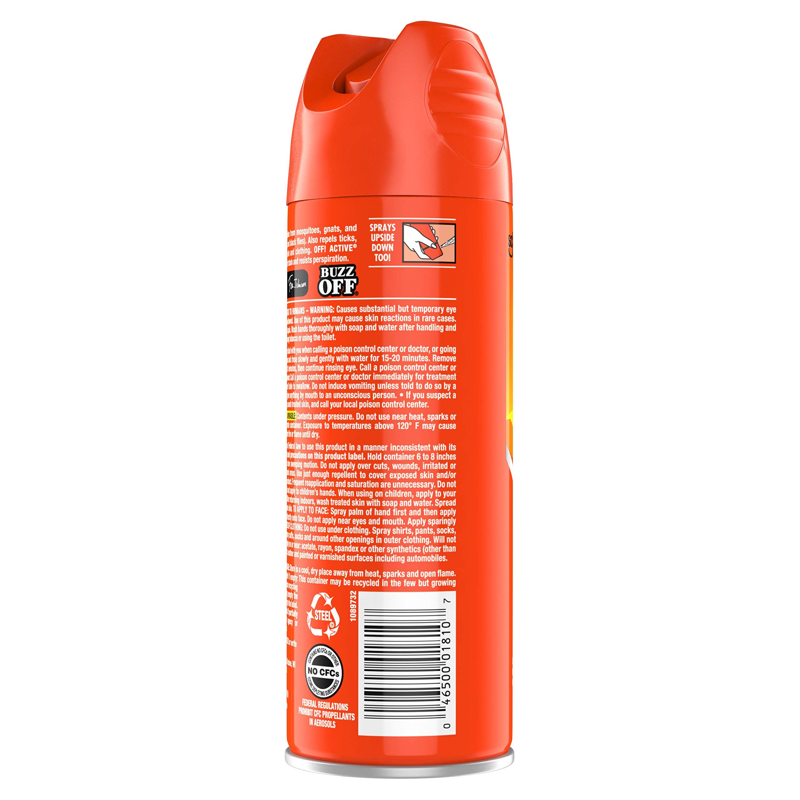 OFF! Active Insect Repellent, Sweat Resistant 6 oz ( Pack of 3)