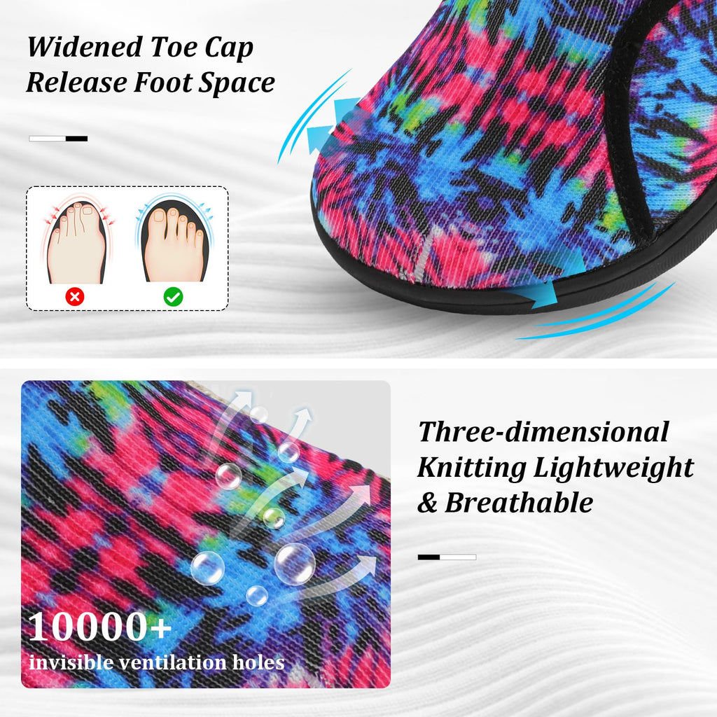 Diabetic Shoes for Women Extra Wide Recovery Nursing Shoes Comfortable Bunion Edema Neuropathy Orthopedic Shoes Zero Drop Sole G