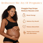 Preggie Pop Drops Pregnancy Nausea Relief Morning Sickness Candy with Essential Oils for Pregnant Women - Natural Raspberry, 32