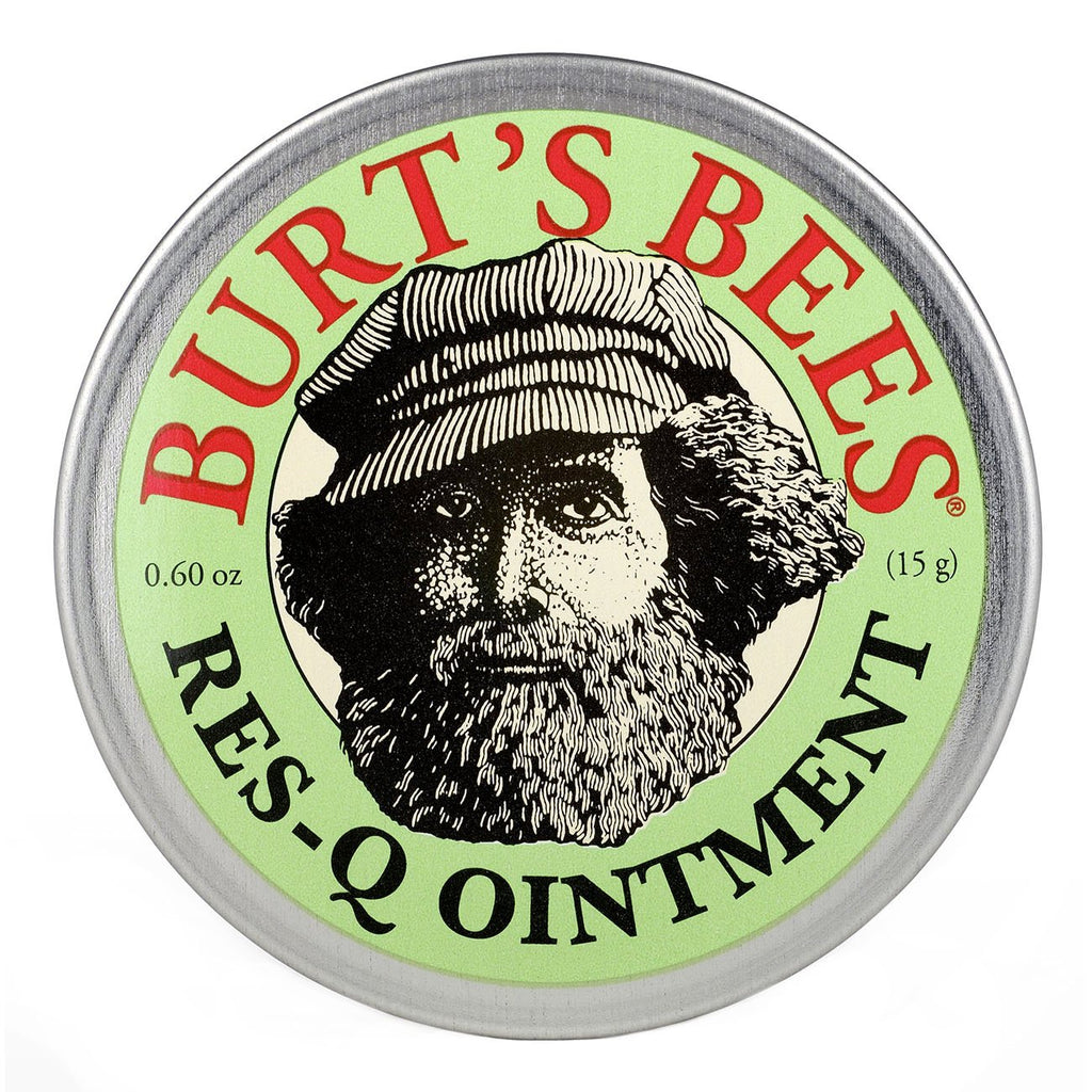 Burts Bees 100% Natural Res-Q Ointment, Multipurpose Balm - 0.6 Ounce Tin (Pack of 6)
