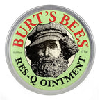 Burts Bees 100% Natural Res-Q Ointment, Multipurpose Balm - 0.6 Ounce Tin (Pack of 6)
