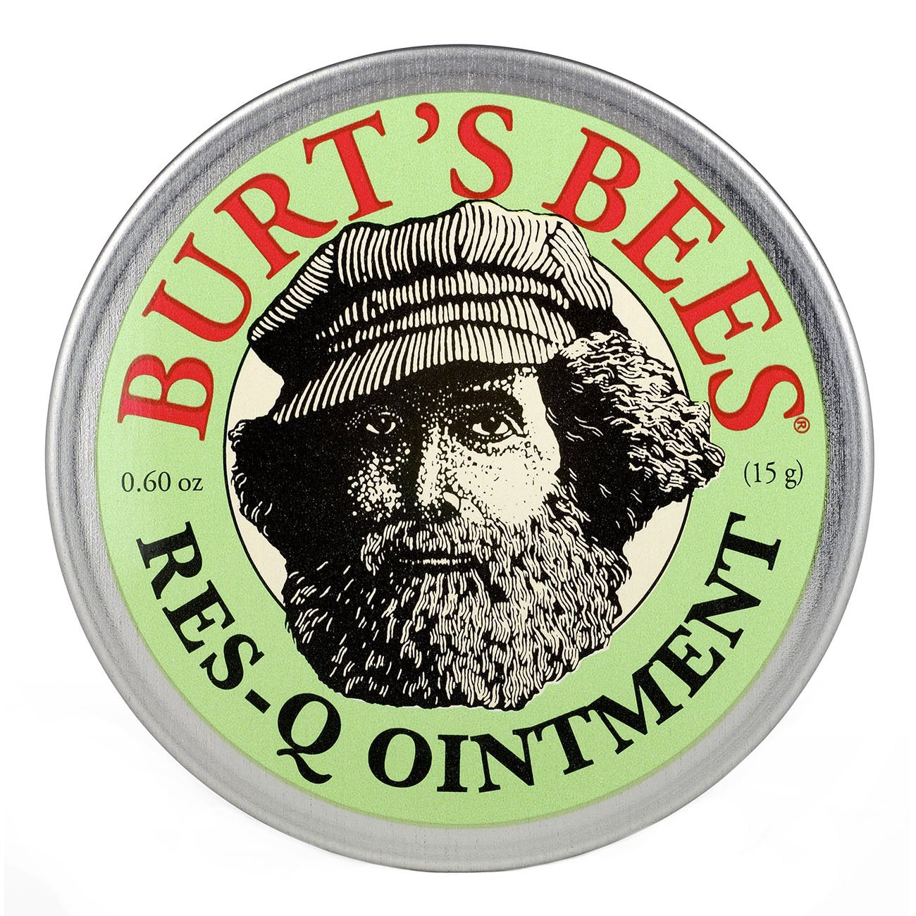 Burts Bees 100% Natural Res-Q Ointment, Multipurpose Balm - 0.6 Ounce Tin (Pack of 6)