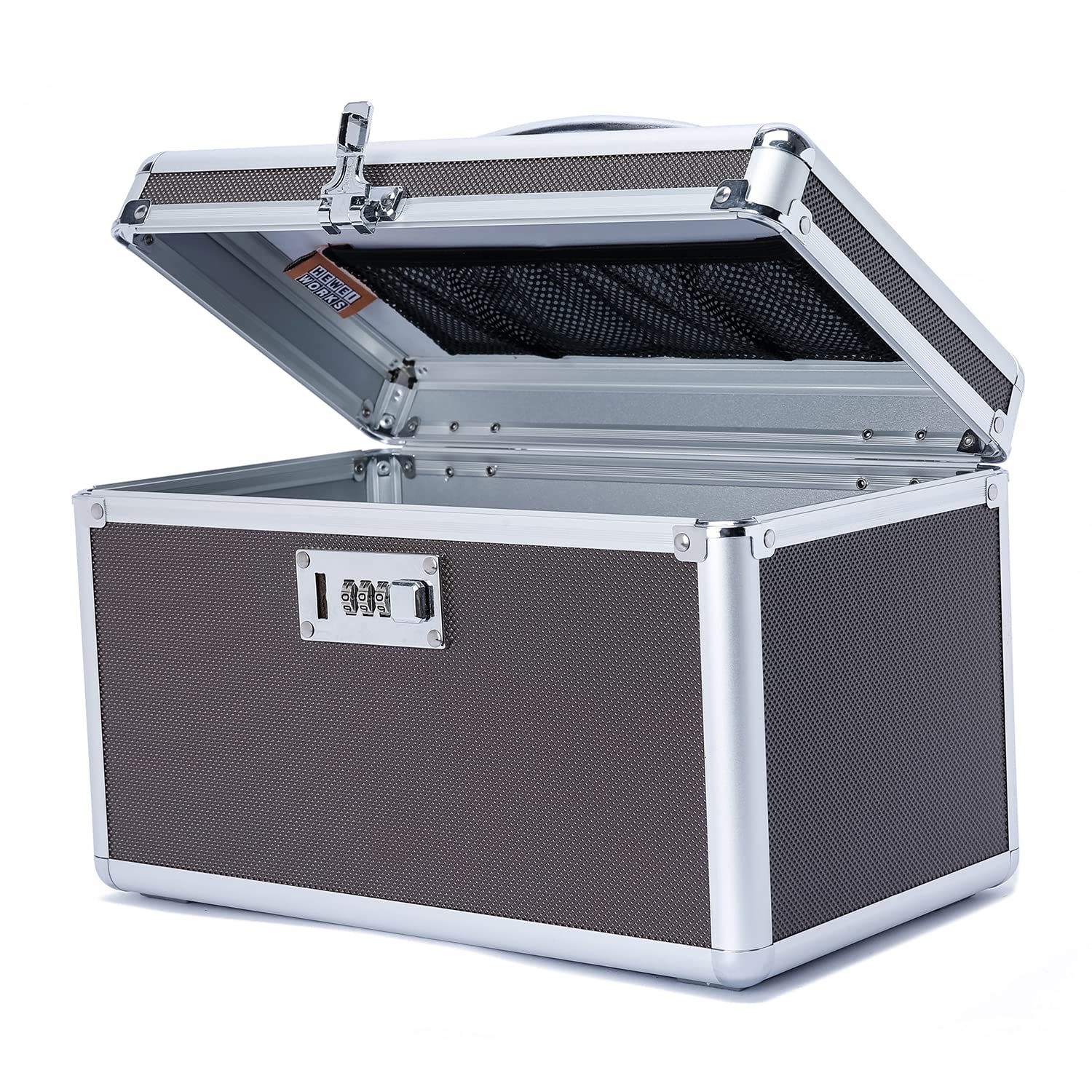 Locking Medication Box with Portable Storage Case, Childproof Medicine Lock Organizer, 12.2x 7.2x 7.6, Lockable Empty Firs