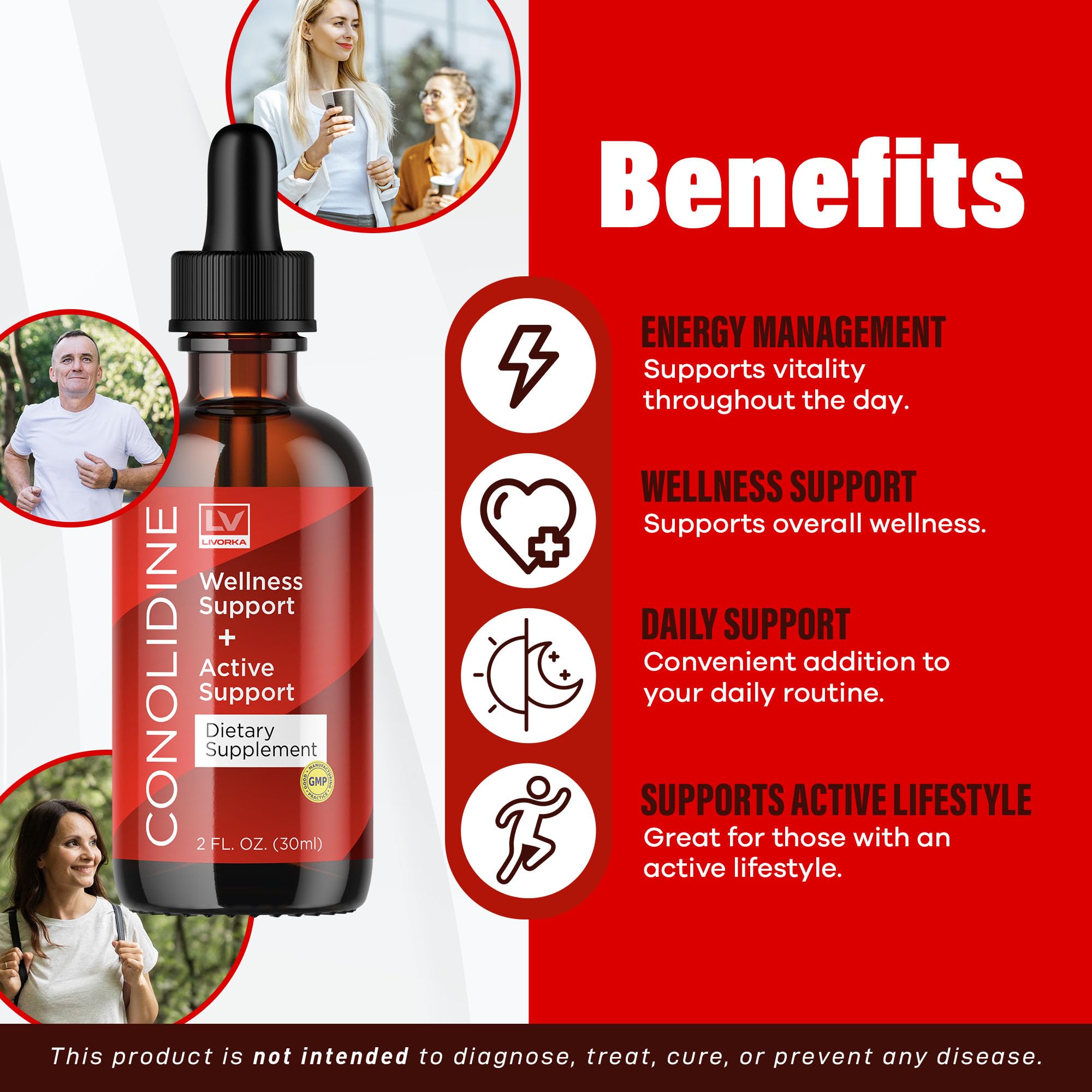 LIVORKA (2 Pack Conolidine Drops, Conolidine, Conolidine Liquid, Conolidine Natural, Conolidine Natural Relief Drops, Conolidine