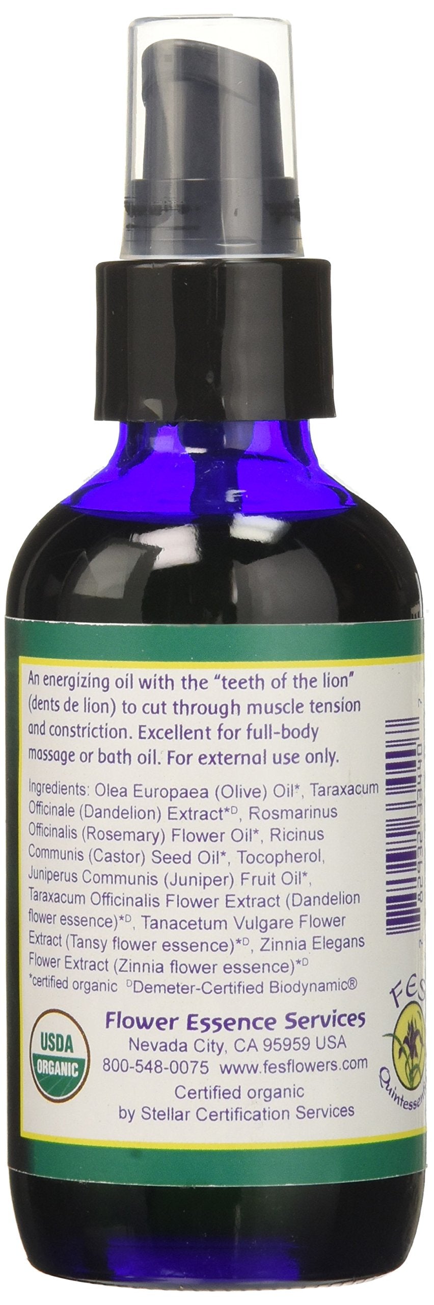Flower Essence Services Dandelion Dynamo Pump Top, 4 Ounce