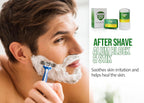 Natural Alum Block Styptic Stick - 3.5 oz / 100g, Post-Shave Essential for Men - Soothing Aftershave Care - Stops Razor Nicks & Cuts - Includes Portable Travel Case – Combo Pack
