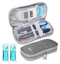 YOUSHARES Insulin Cooler Travel Case, Diabetic Medication Organizer with 2 Ice Packs for Insulin Pens and Other Diabetic Supplie