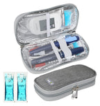 YOUSHARES Insulin Cooler Travel Case, Diabetic Medication Organizer with 2 Ice Packs for Insulin Pens and Other Diabetic Supplie