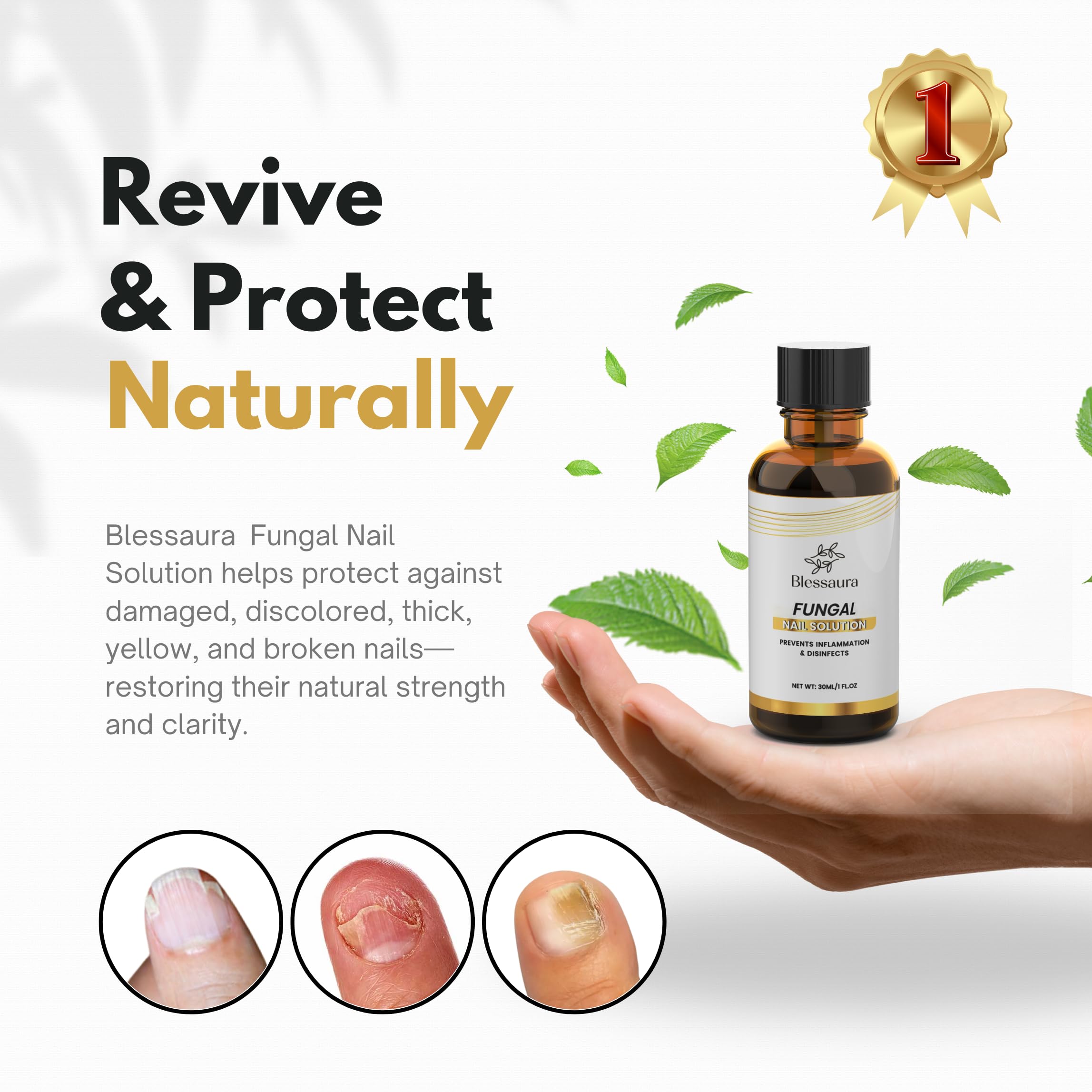 Toenail Fungus Treatment Extra Strength - Nail Repair Solution for Damaged, Thick, Discolored Nails - Natural Formula for Toenai