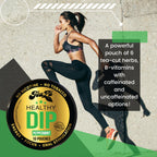 TeaZA Herbal Energy Pouches, Nicotine Free Tobacco Free Smokeless Alternative Snuff, Made with Green Tea Caffeine Dip Pouches, P