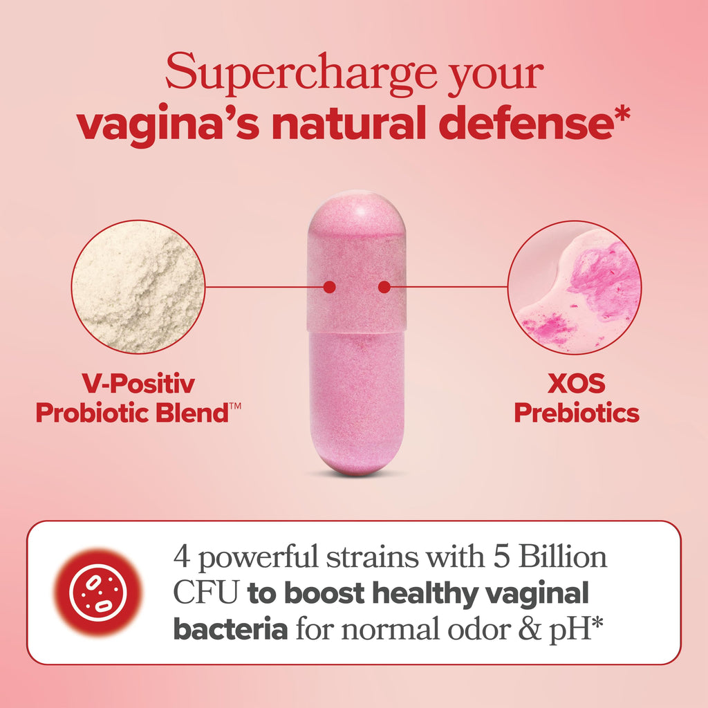 O Positiv URO Vaginal Probiotics for Women pH Balance with Prebiotics & Lactobacillus Probiotic Blend - Vaginal Health Supplemen