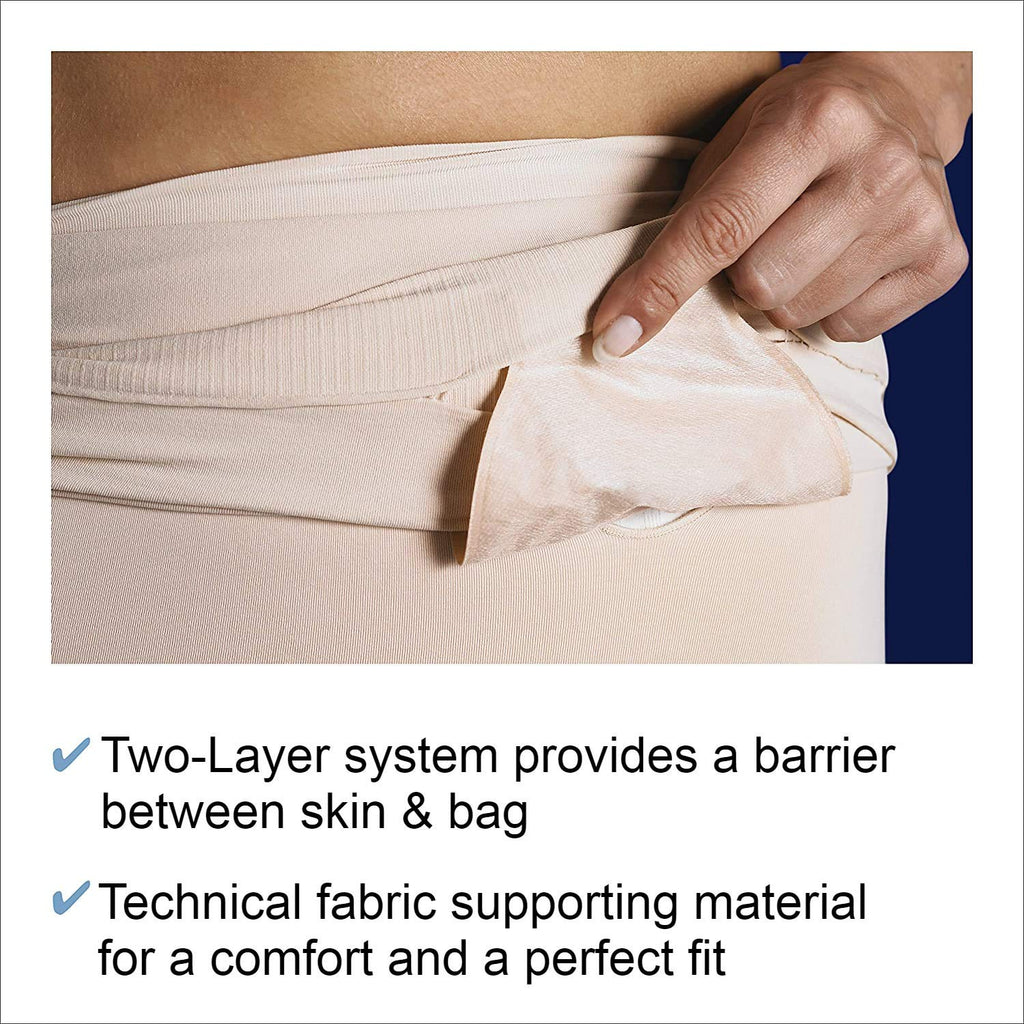 Corsinel StomaSafe Plus Ostomy/Hernia Support Garment Light by TYTEX (Black, S/M) 33.5 - 44 Hip Circumference