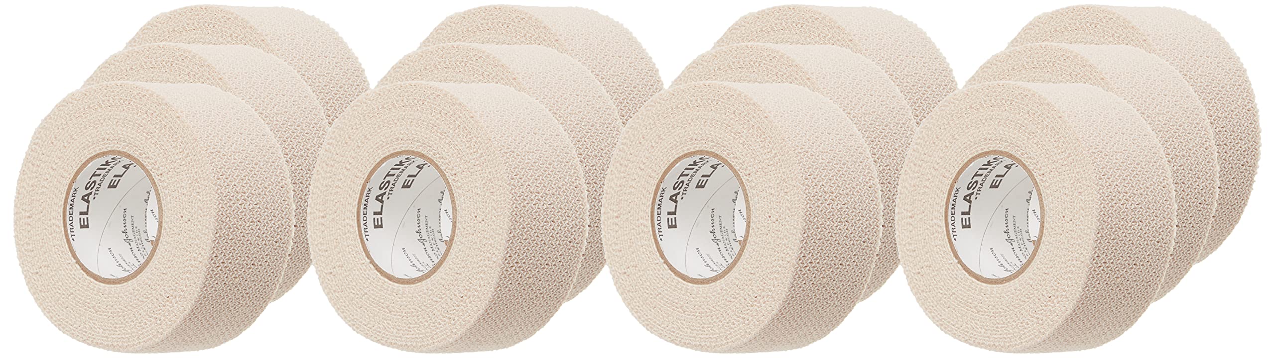 Johnson & Johnson Elastikon Elastic Tape, 1 x 2.5 Yards, (1 x 5 Yards Stretched), Reliable Compression for Support of Sprains, S