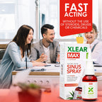 Xlear MAX Saline Nasal Spray, Natural Formula with Xylitol, Capsicum and Aloe, Nasal Decongestant for Sinus Pressure, Headache,