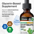 BIO KRAUTER Cryptolepis Sanguinolenta Extract - Vegan Cryptolepis Tincture for Immune Support - Alcohol & Sugar Free - 2 Fl.Oz.