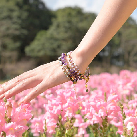 Farfume Red Agate - Spirit - Crystal Beaded Bracelets, Chakra 4mm Natural Stone Beads Bracelets, Gemstone Spiritual Jewelry Gift