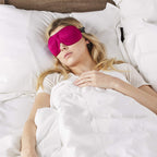 Bucky 40 Blinks No Pressure Solid Eye Mask for Sleep & Travel, Hot Pink, One Size