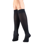 Truform Compression Socks, 15-20 mmHg, Women's Dress Socks, Knee High Over Calf Length, Navy, Medium,1976NV-M