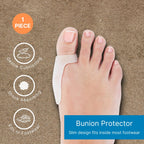 NatraCure Big Toe Bunion Guard - Gel Pad Bunion Protector Sleeves for Bunion Pain Relief - Bunion Protector for Friction, Pressu