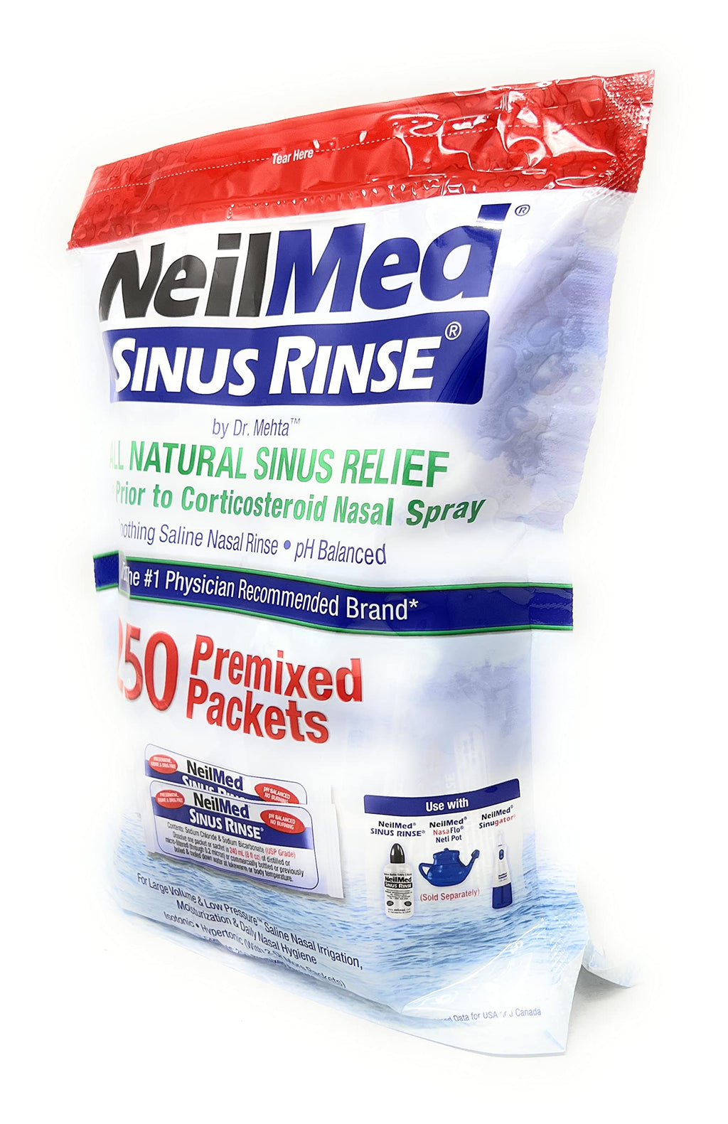 Birsppy NeilMed Sinus Rinse Refill Packets 250 ct