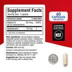 Prevagen Extra Strength , 60 Capsules For Your Brain, 2 Month Supply, 20mg Apoaequorin, 50mcg Vitamin D3