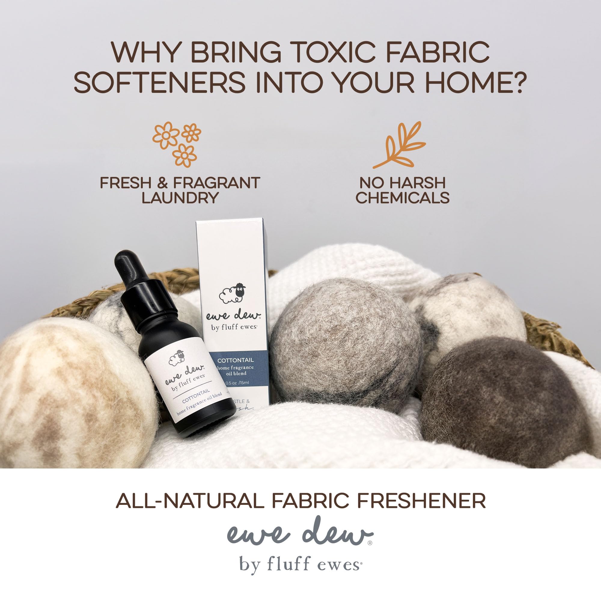 Laundry Essential Oils for Dryer Balls 15ml Flora and Fawn - Multi-Use & Compact Flora and Fawn Blend of Laundry Fragrance Oil a