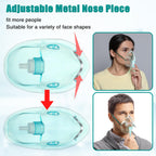 Geiserailie 2 Pack XL Oxygen Mask with 6.6 Ft Tubing and Adjustable Elastic Strap, Adult Oxygen Mask with Tubing, Oxygen Masks f
