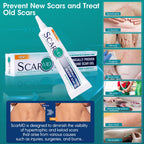 ScarMD Medical Grade Silicone Scar Gel Treatment, Fades Scars from Surgery, C Section, Cuts, Burns and More, Has Naturally Occur