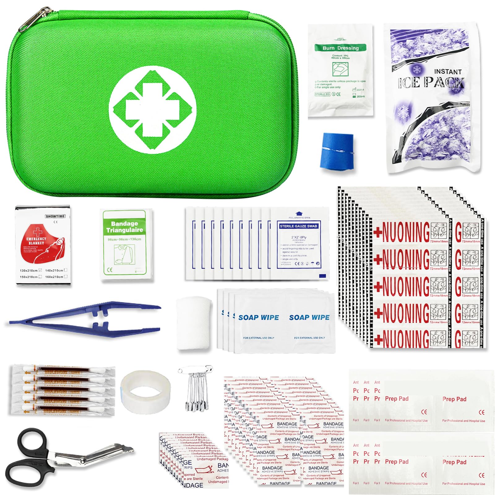 276 Car First Aid Kit for Business, Portable First Aid Kits Travel Szie Emergency Essentials Supplies for Outdoor Activities Ska
