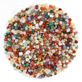 1.1lb Natural Multicolor Agate Crystal Tumbled Chips-Agate Healing Crystals Chips, Crushed Crystal Gemstones for Crafts, Beautif
