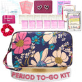 First Period Pal Pack to-Go Kit | 24 pcs | First Period Kit for Tweens | Teen Period Kit| Discrete Period Bag, Pads, Panty Liner