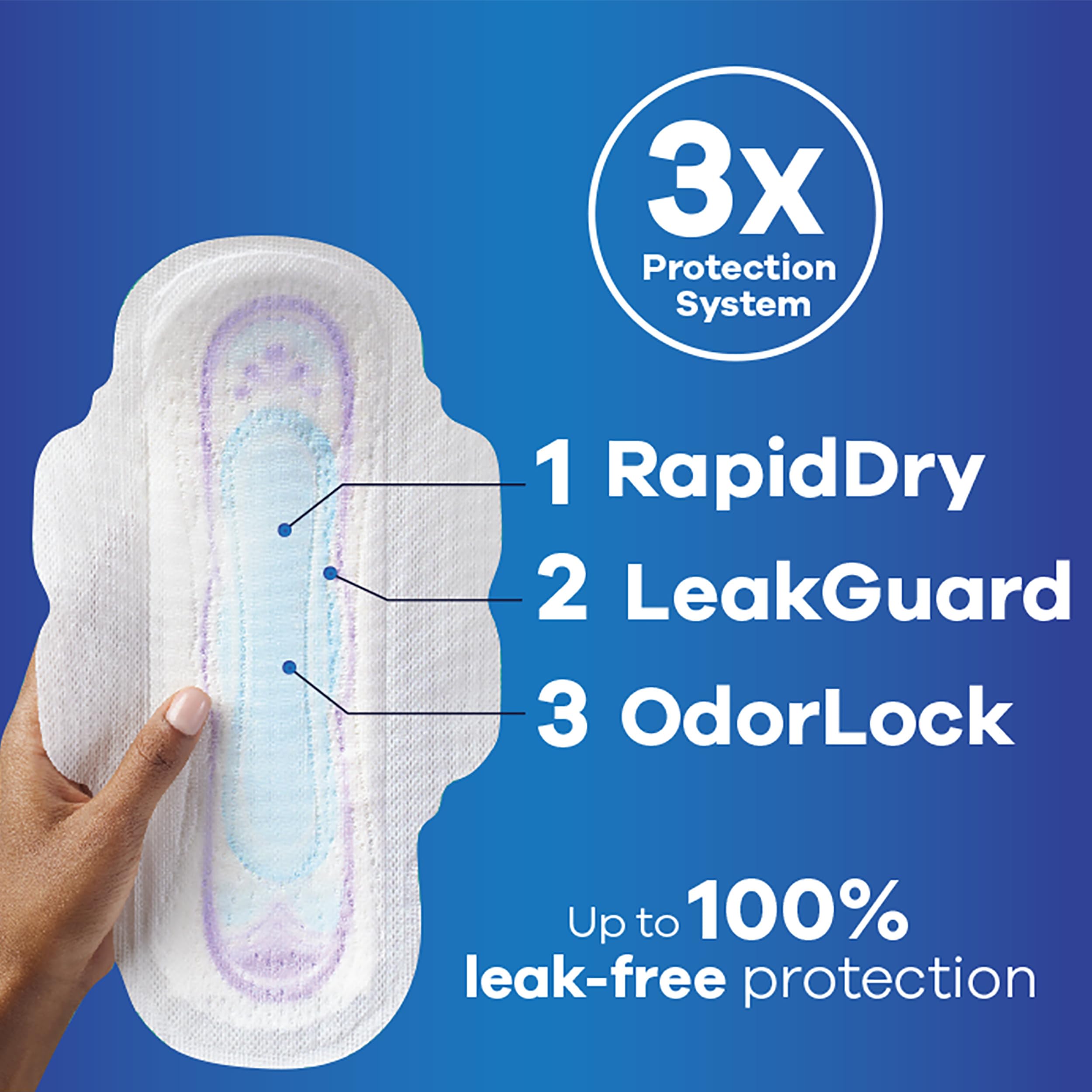 Always Ultra Thin Pads with Flexi-Wings, Size 1, Regular, Unscented, 62 CT