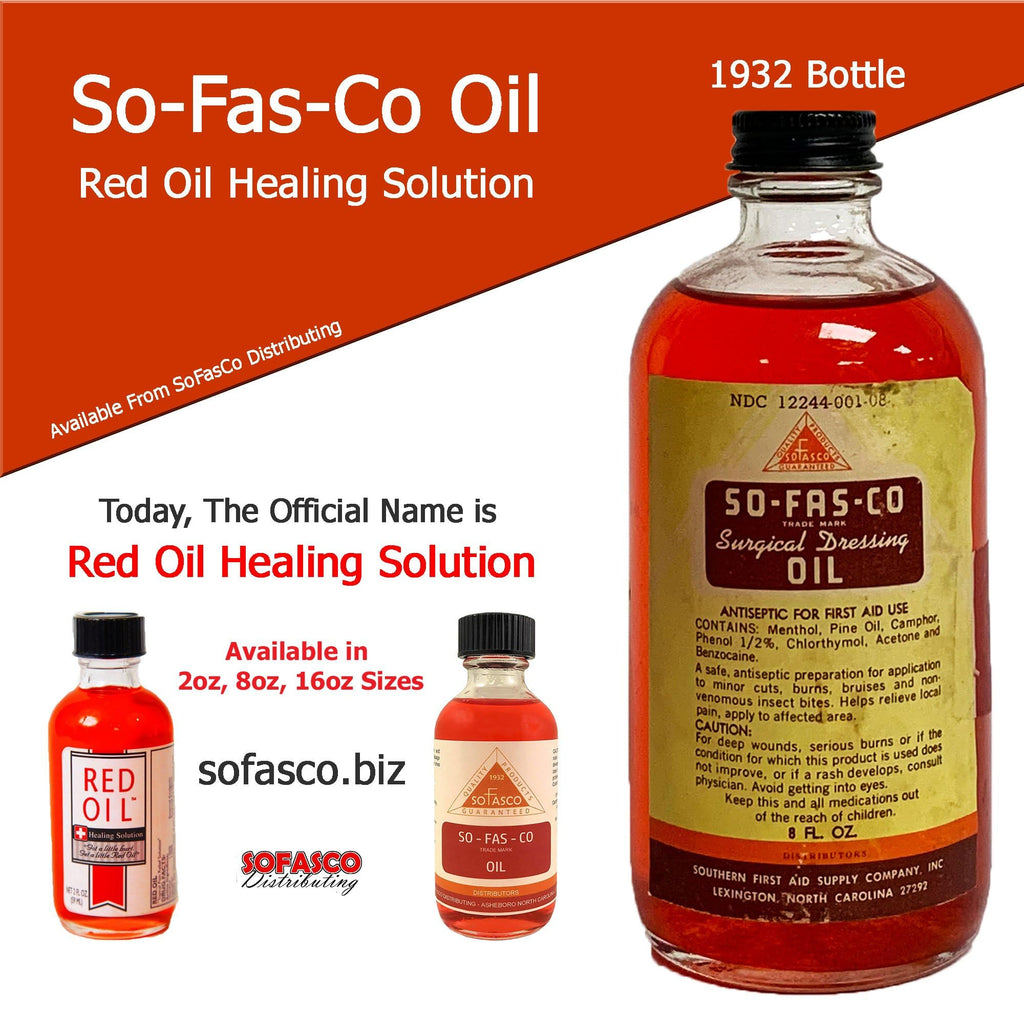 SO-FAS-CO Red Oil, 2 Ounce Bottle