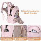 Fasrom Nurse Bag Backpack for Work Women with USB Charging Hole, Home Health Clinical Bag with Laptop Compartment for Nursing St