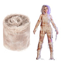 Preboun Halloween Mummy Bandage Wrap Bloody Gauze Zombie Makeup Props Creepy Costume Bandage Cosplay Party (Brown,65.6 ft X 3.15