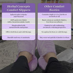 Comfort Slippers Hot/Cold Aromatherapy with 12 Herbs & Essential Oil