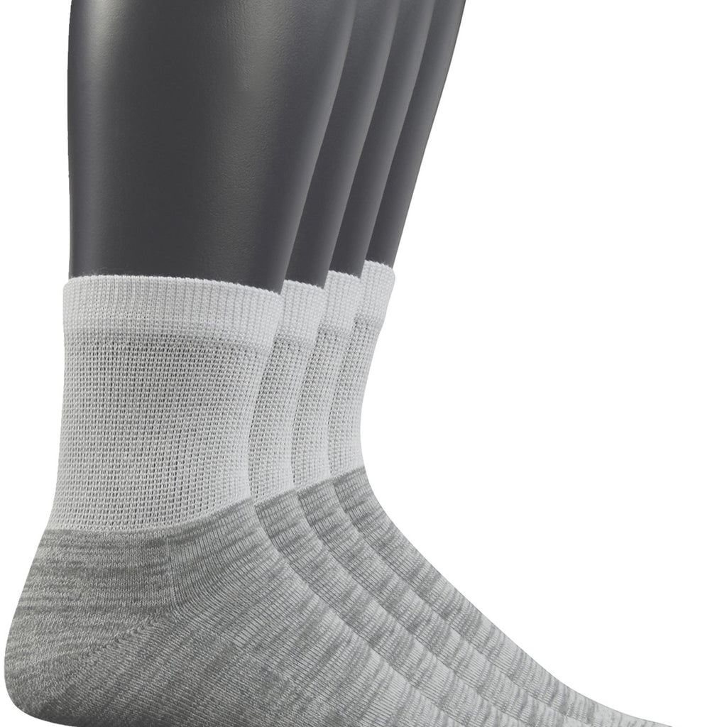 Yomandamor Men's 4 Pairs Diabetic Ankle Socks with Seamless Toe And Cushion Sole,L Size(Socks Size:10-13)