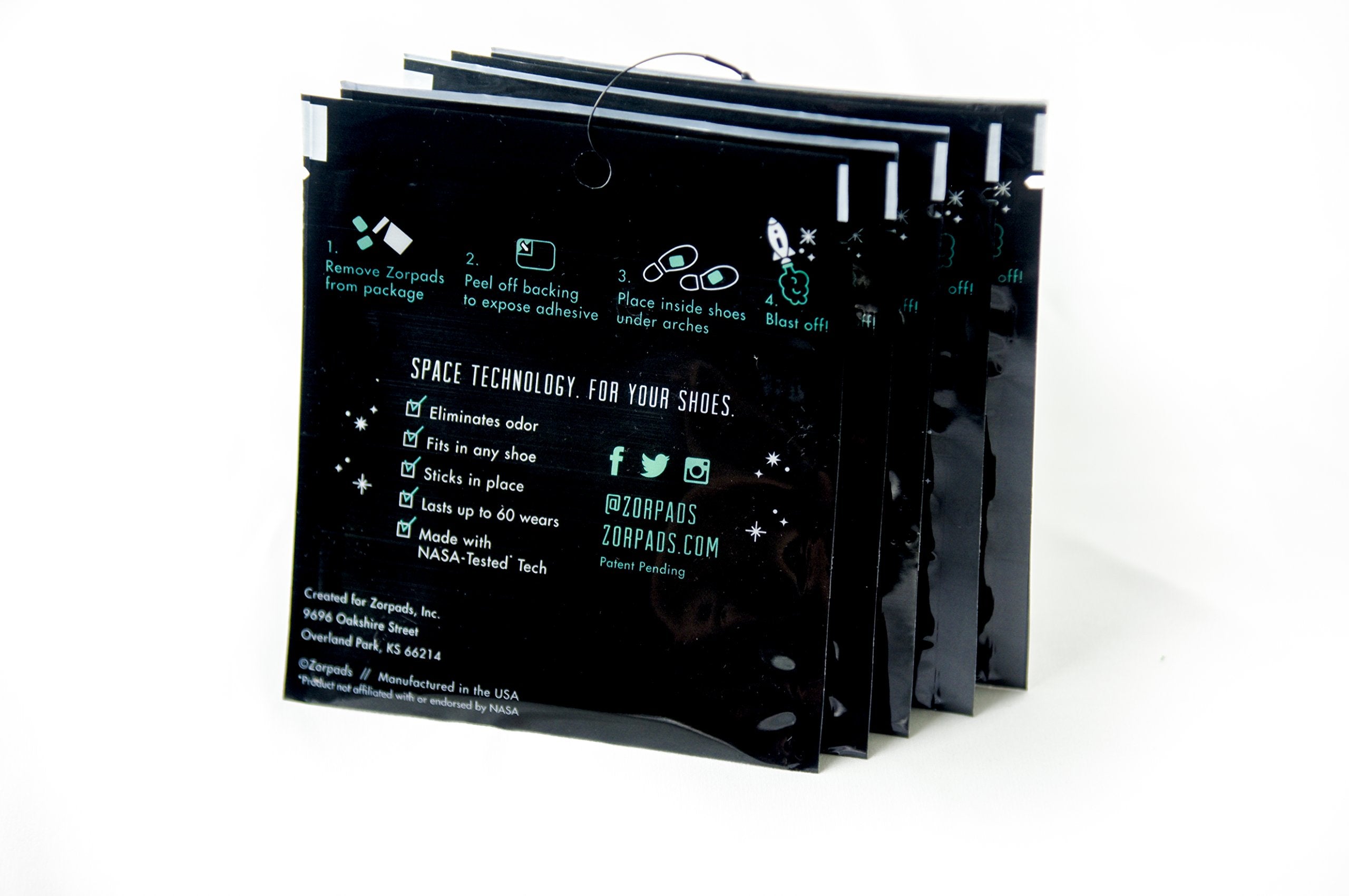 Zorpads Odor Eliminating Shoe Inserts Five Pairs - As Seen on Shark Tank
