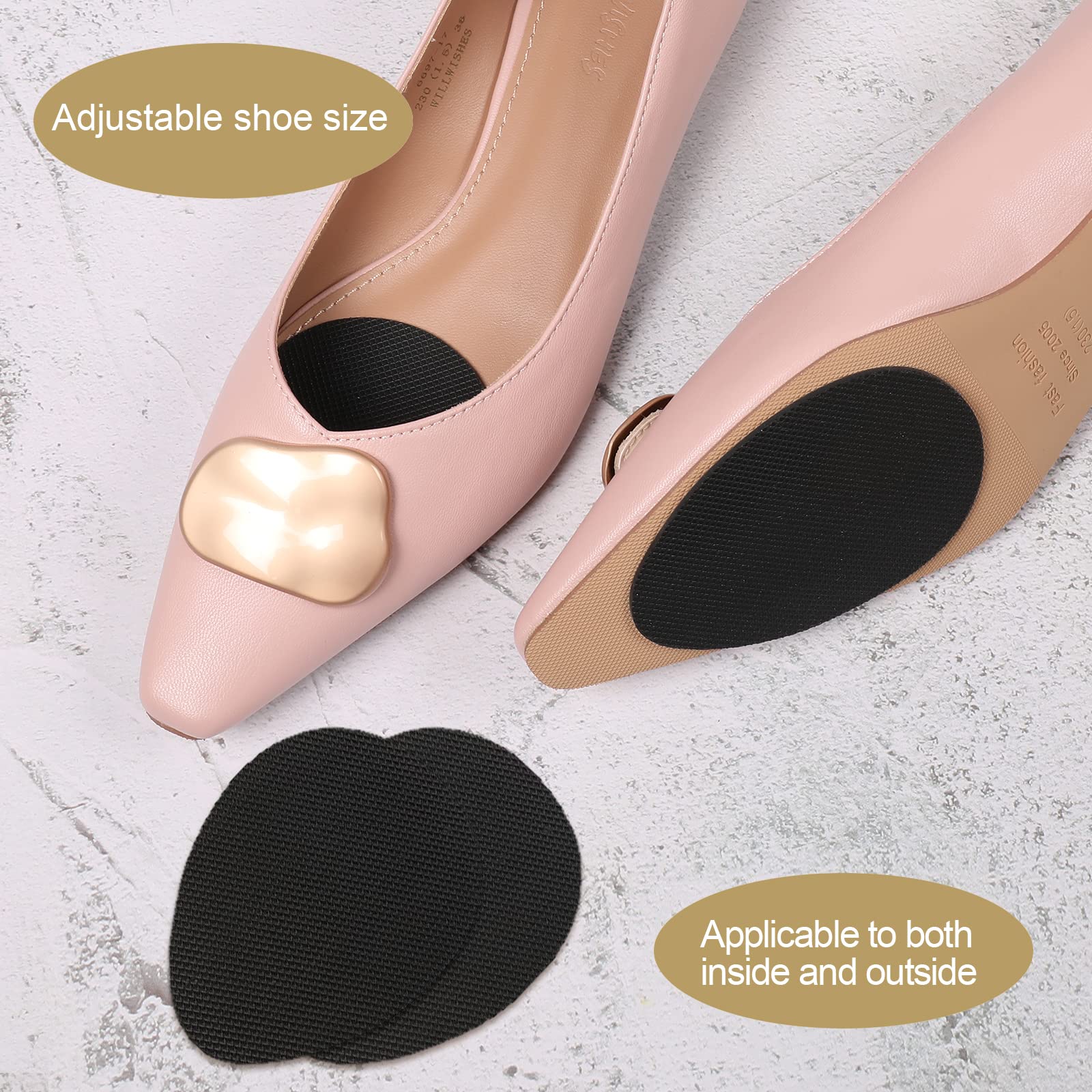 CZBYXA12 Shoe Grips on Bottom of Shoes,Non-Slip Shoe Pads & Grips - Self-Adhesive Sole Protectors for Shoes and Heels,Sole Guard