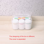 ePizdiz Colorful Empty Plastic Pill Bottle Organizer with Labels Medicine Vitamin Bottle Chemical Containers with Caps,6pcs (100